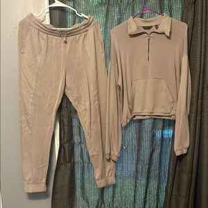 Danskin Now Tan Track Pants for Everyday Comfort